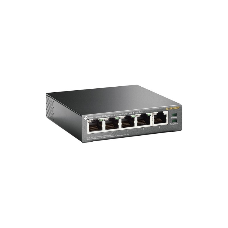 TP-Link 5-Port 10 100Mbps Desktop PoE Switch with 4-Port