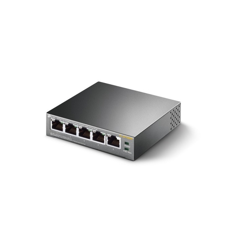 TP-Link TL-SF1005P No administrado Fast Ethernet (10 100) Energía sobre Ethernet (PoE) Negro