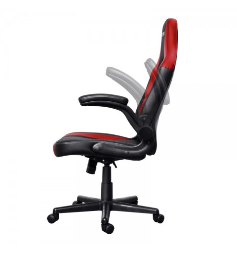 Trust GXT 703R RIYE Silla para videojuegos universal Negro, Rojo