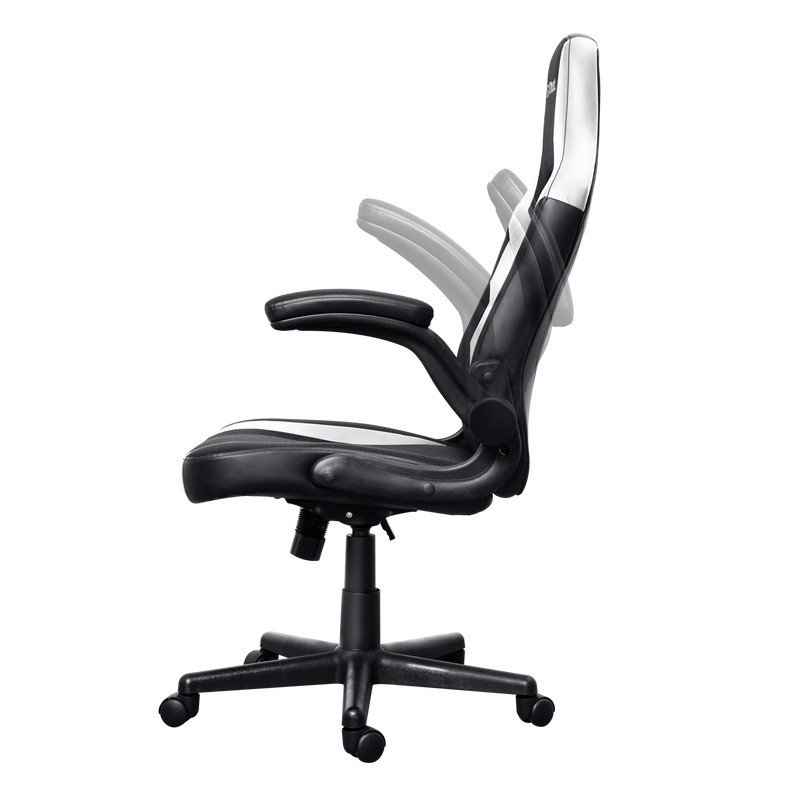 Trust GXT 703W RIYE Silla para videojuegos universal Negro, Blanco