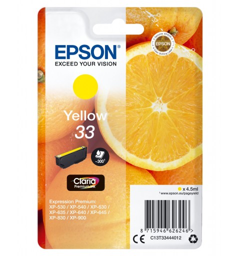 Epson Oranges Cartouche " " - Encre Claria Premium J