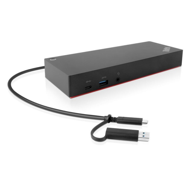 Lenovo 40AF0135IT base para portátil y replicador de puertos Alámbrico USB 3.2 Gen 2 (3.1 Gen 2) Type-C Negro