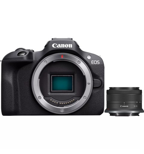 Canon EOS R100 + RF-S 18-45mm F4.5-6.3 IS STM Kit MILC 24,1 MP CMOS 6000 x 4000 pixels Noir