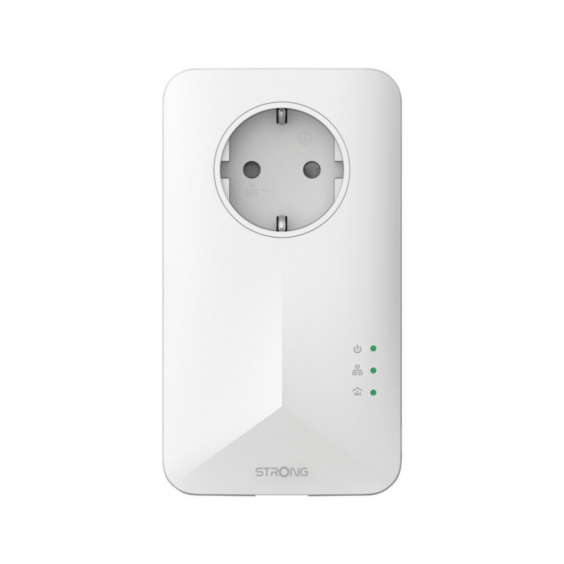 Strong POWERL1000DUOWIFIEUV2 adaptador de red PowerLine 1000 Mbit s Ethernet Wifi Blanco 2 pieza(s)