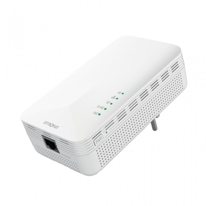 Strong POWERL1000DUOWIFIEUV2 adaptador de red PowerLine 1000 Mbit s Ethernet Wifi Blanco 2 pieza(s)