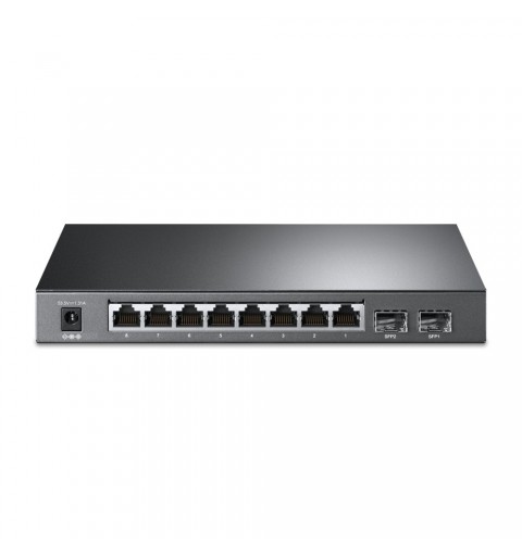 TP-Link TL-SG2210P Géré L2 Gigabit Ethernet (10 100 1000) Connexion Ethernet, supportant l'alimentation via ce port (PoE) Noir