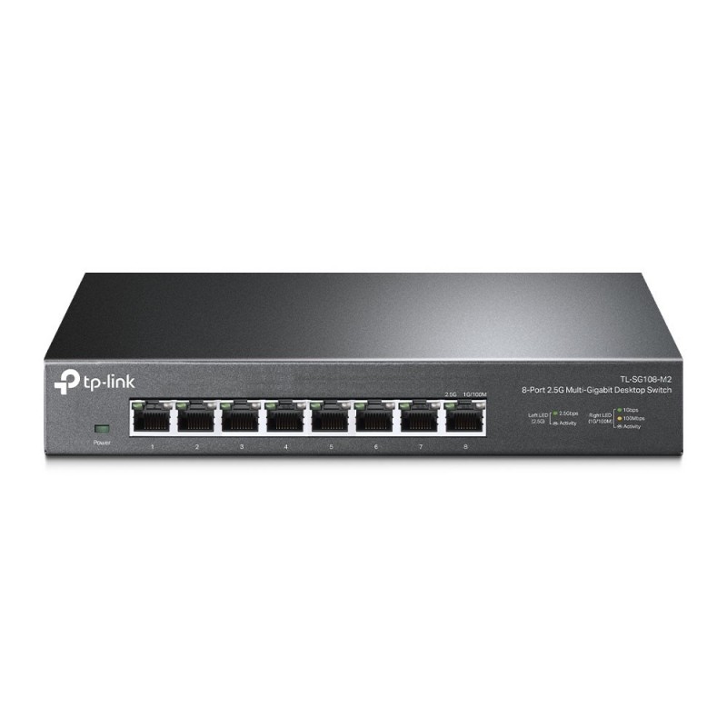 TP-Link TL-SG108-M2 switch No administrado 2.5G Ethernet (100 1000 2500) Negro