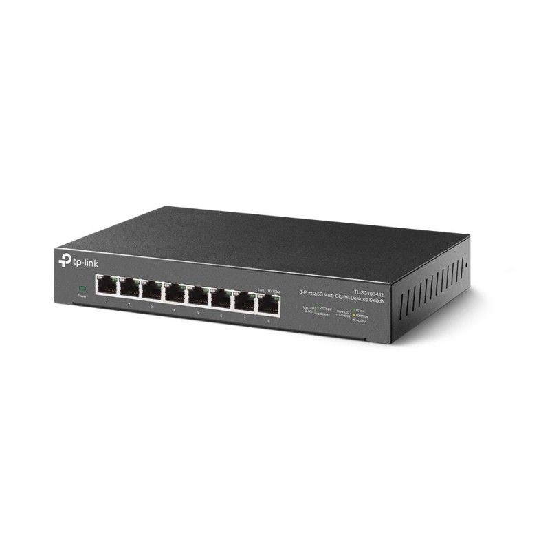 TP-Link TL-SG108-M2 switch No administrado 2.5G Ethernet (100 1000 2500) Negro