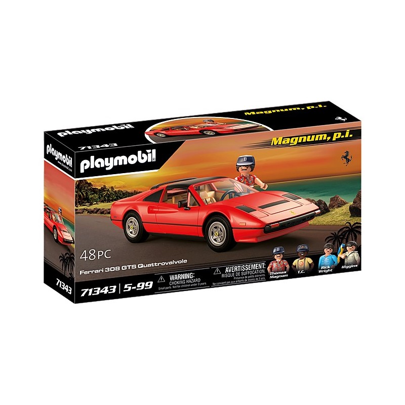 PLAYMOBIL® 71343 Magnum p.i. Ferrari 308 GTS Quattrovalvole, Spielset, 5  - 99 Jahre