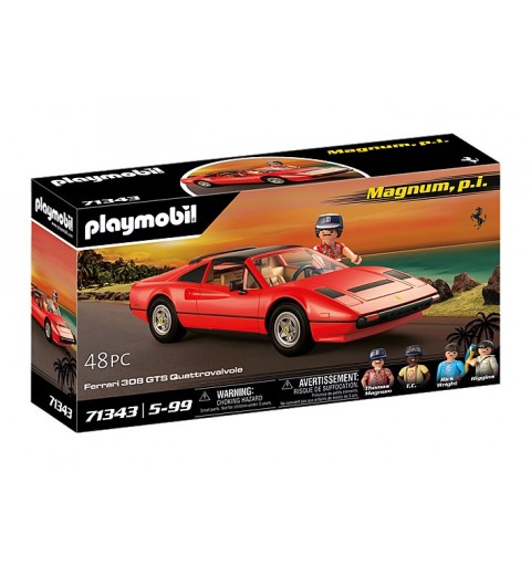 PLAYMOBIL Magnum, p.i. - Ferrari 308 GTS Quattrovalvole, Jouets de