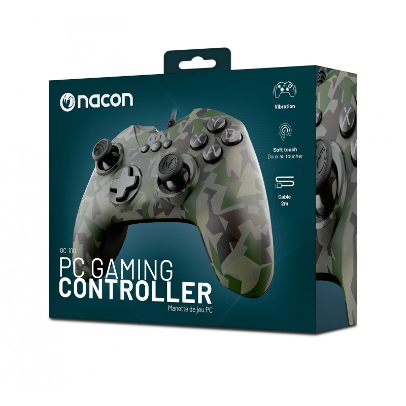 NACON GC-100 Forest Camo Camouflage USB Gamepad PC