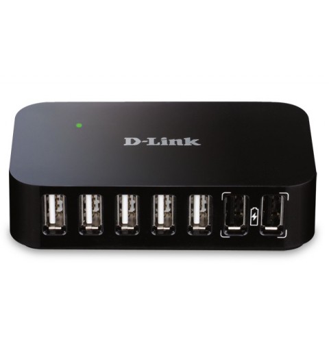 D-Link DUB-H7 USB 2.0 Type-B 480 Mbit s Black