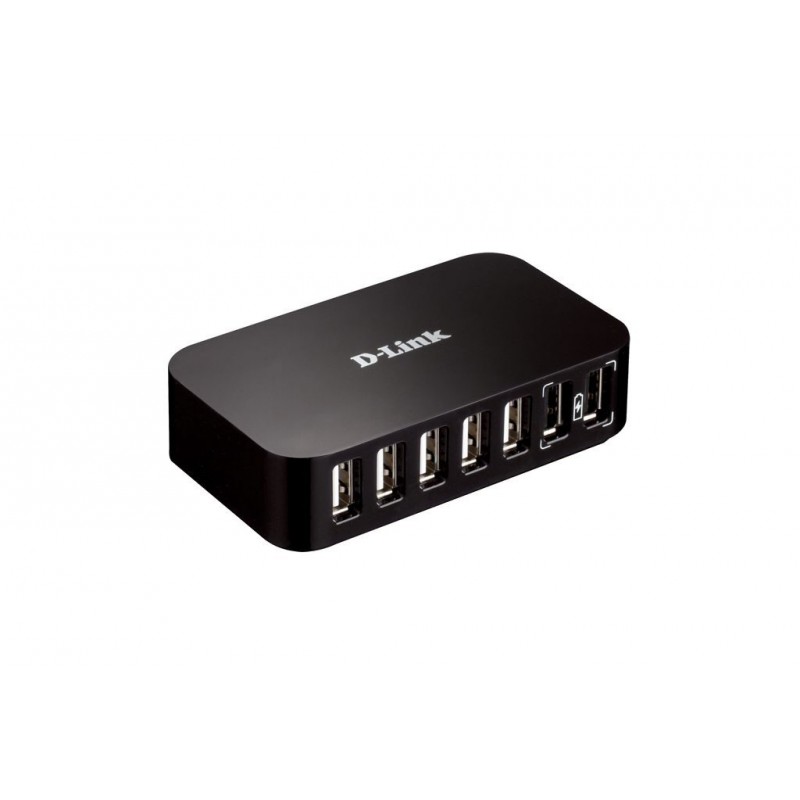 D-Link DUB-H7 USB 2.0 Type-B 480 Mbit s Black