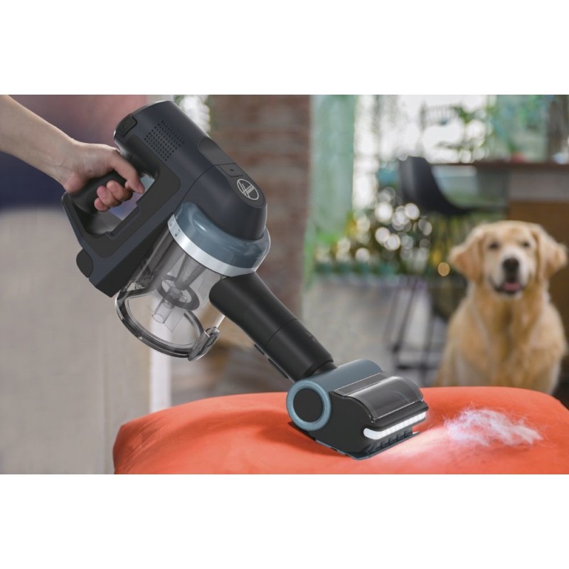 Hoover HF401P 011 Batería Secar Ciclónico, EPA Sin bolsa 0,7 L 190 W Negro, Plata 2,5 Ah