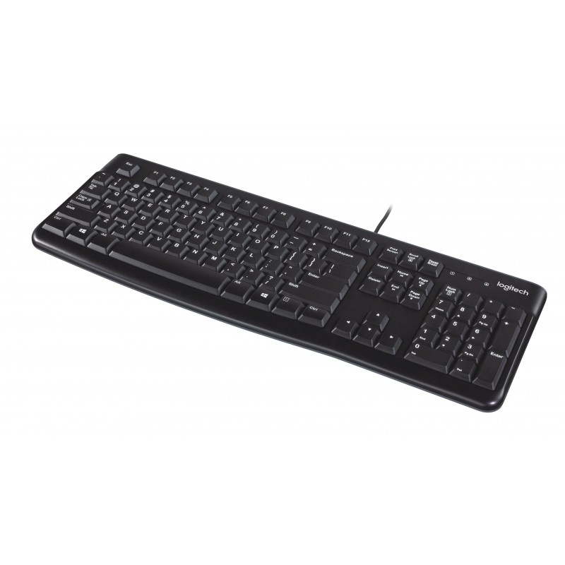 Logitech Keyboard K120 for Business clavier USB QWERTY US International Noir