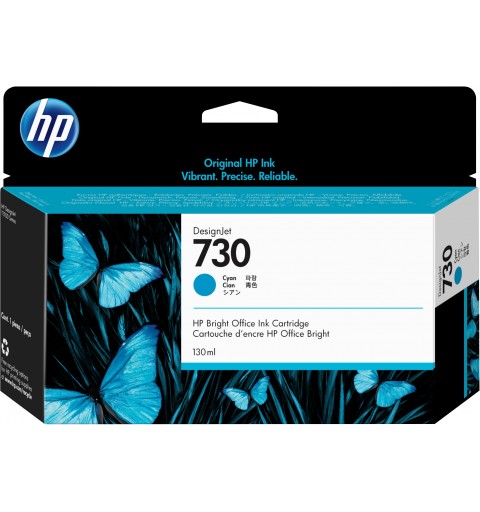 HP 730 130-ml Cyan DesignJet Ink Cartridge