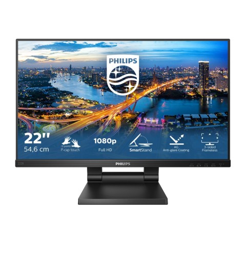 Philips B Line 222B1TC 00 Computerbildschirm 54,6 cm (21.5") 1920 x 1080 Pixel Full HD LED Touchscreen Schwarz