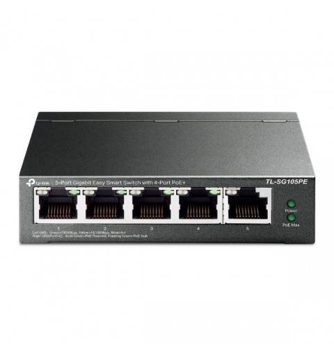 TP-Link TL-SG105PE commutateur réseau Géré L2 Gigabit Ethernet (10 100 1000) Connexion Ethernet, supportant l'alimentation via