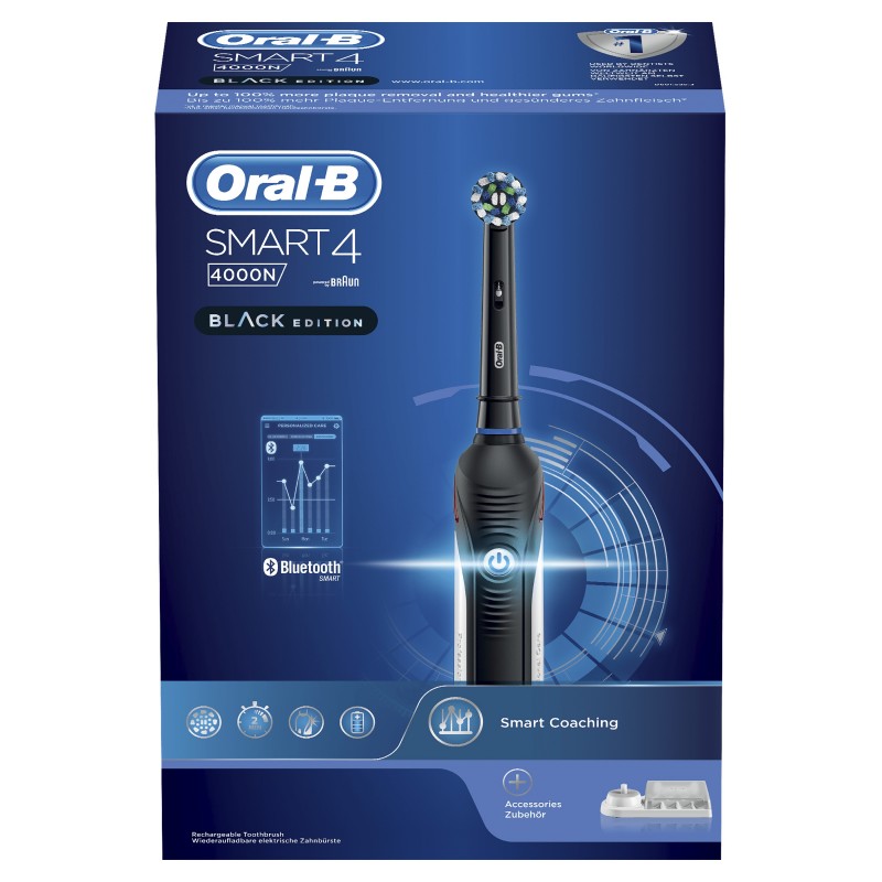 Oral-B SmartSeries 80314735 brosse à dents électrique Adulte Brosse à dents rotative oscillante Noir, Blanc