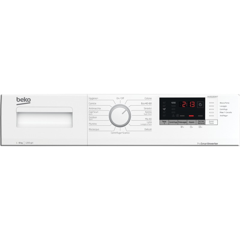 Beko WUX81282WI IT lavadora Carga frontal 8 kg 1200 RPM Blanco