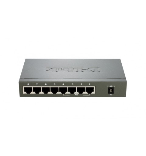 D-Link DES-1008PA network switch Unmanaged Fast Ethernet (10 100) Power over Ethernet (PoE) Black