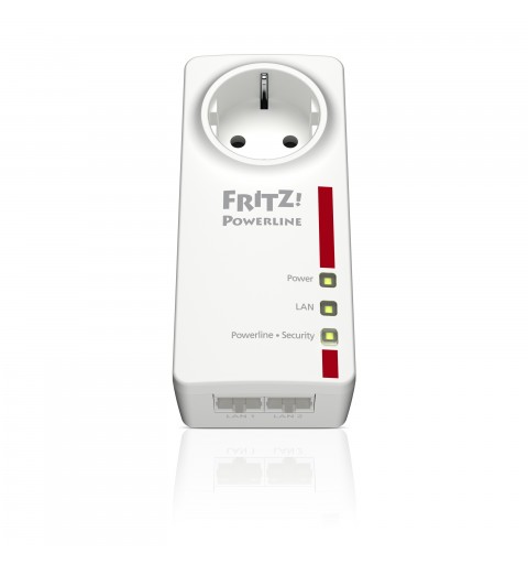 FRITZ!Powerline 1220E 1200 Mbit s Eingebauter Ethernet-Anschluss Weiß 2 Stück(e)