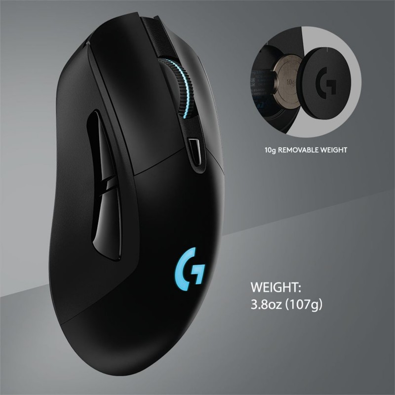 Logitech G G703 Lightspeed Maus rechts RF Wireless Optisch 25600 DPI