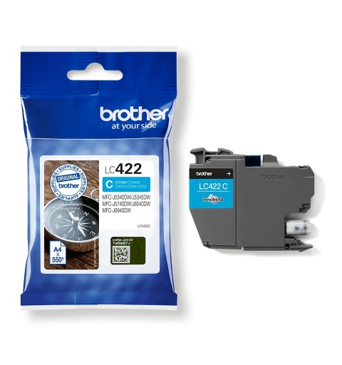 Brother LC-422C ink cartridge 1 pc(s) Original Cyan