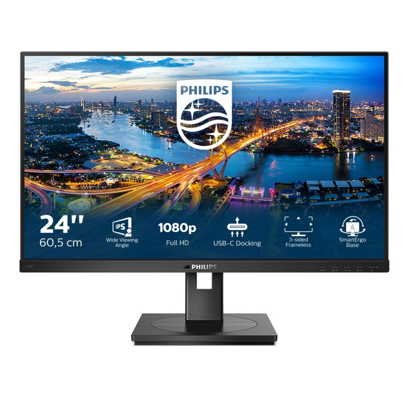 Philips B Line 243B1 00 LED display 60,5 cm (23.8") 1920 x 1080 Pixel Full HD Schwarz