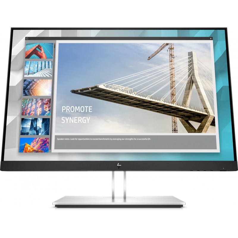 HP E-Series E24i G4 computer monitor 61 cm (24") 1920 x 1200 pixels WUXGA Black, Silver