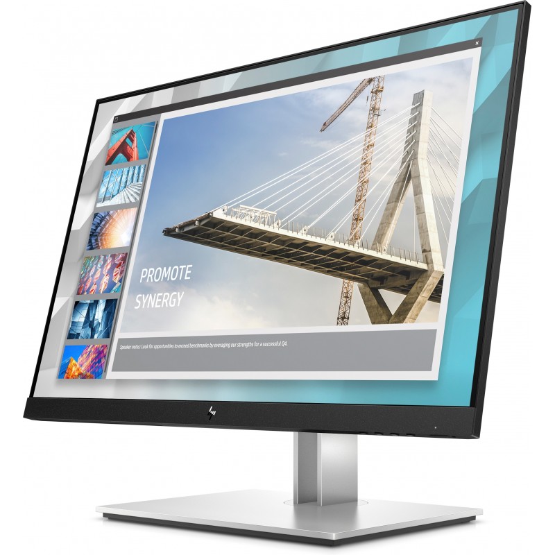 HP E-Series E24i G4 computer monitor 61 cm (24") 1920 x 1200 pixels WUXGA Black, Silver