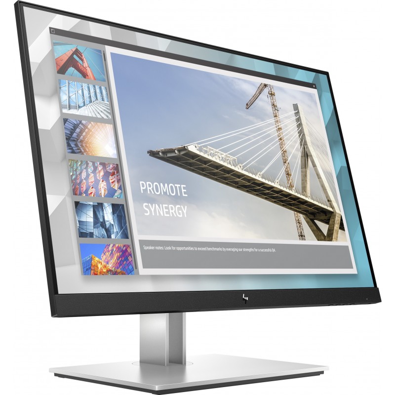 HP E-Series E24i G4 computer monitor 61 cm (24") 1920 x 1200 pixels WUXGA Black, Silver