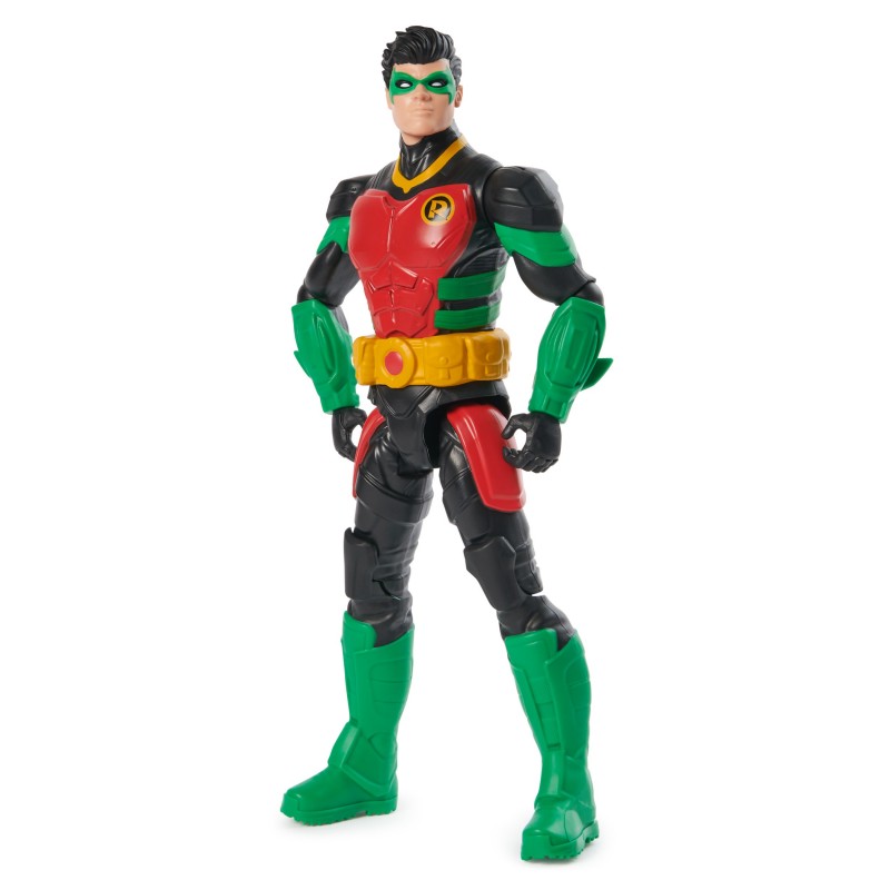 DC Comics , Action Figure Robin Armatura, Supereroe Giocattolo in Scala, Personaggio Mondo Batman Alto 30 cm, Supereroe con 11