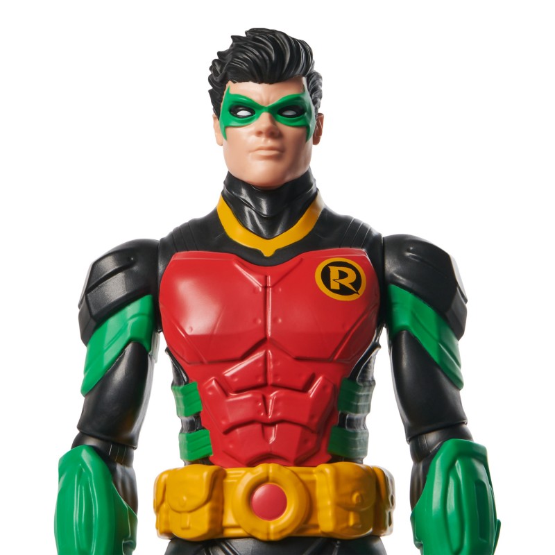 DC Comics , Robin Action-Figur, 30 cm groß, voll beweglich für spannende Abenteuer und actionreiche Stunts, Spielzeug für