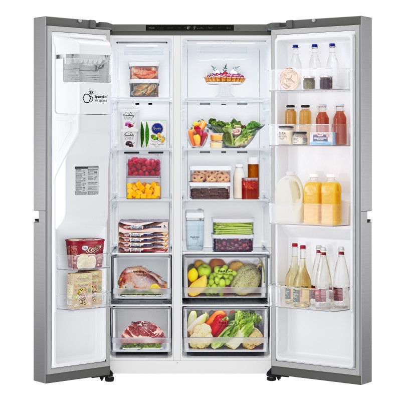 LG GSLV71PZRC frigo américain Pose libre 635 L C Argent