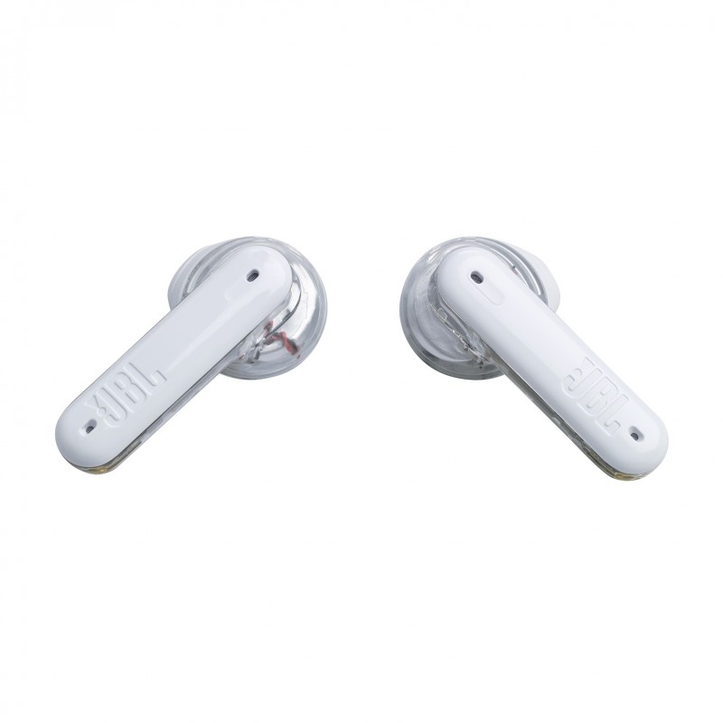 JBL Tune Flex Ghost Edition Auriculares True Wireless Stereo (TWS) Dentro de oído Llamadas Música Bluetooth Translúcido, Blanco