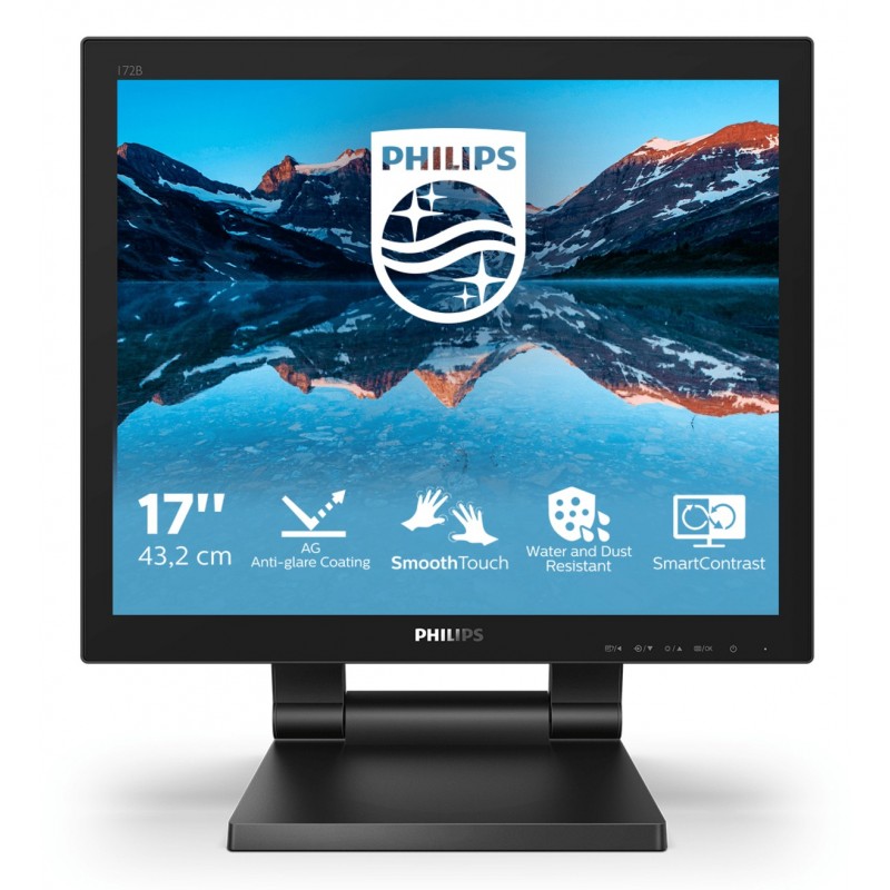 Philips 172B9TL 00 computer monitor 43.2 cm (17") 1280 x 1024 pixels Full HD LCD Touchscreen Black