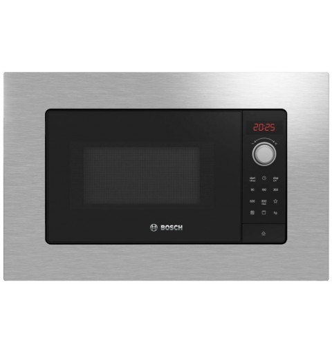 Bosch Serie 2 BEL623MS3 microondas Integrado Microondas con grill 20 L 800 W Acero inoxidable