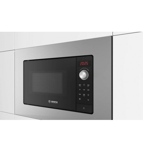 Bosch Serie 2 BEL623MS3 microondas Integrado Microondas con grill 20 L 800 W Acero inoxidable