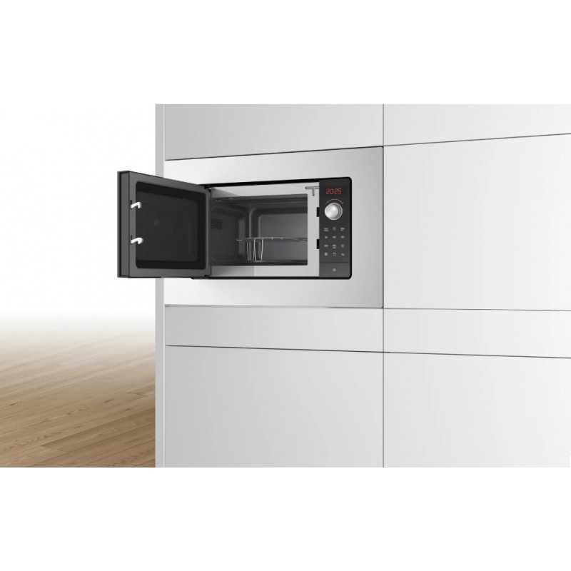 Bosch Serie 2 BEL623MS3 microondas Integrado Microondas con grill 20 L 800 W Acero inoxidable