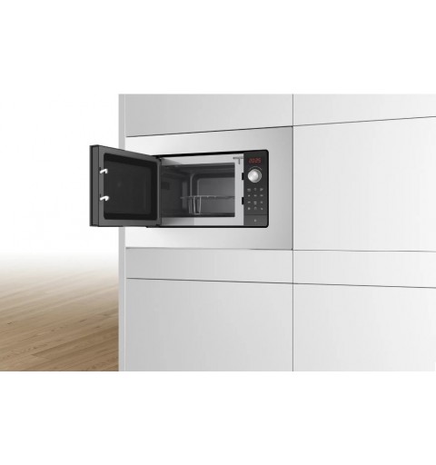 Bosch Serie 2 BEL623MS3 microondas Integrado Microondas con grill 20 L 800 W Acero inoxidable