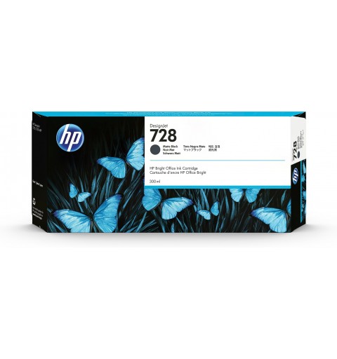 HP 728 300-ml Matte Black DesignJet Ink Cartridge