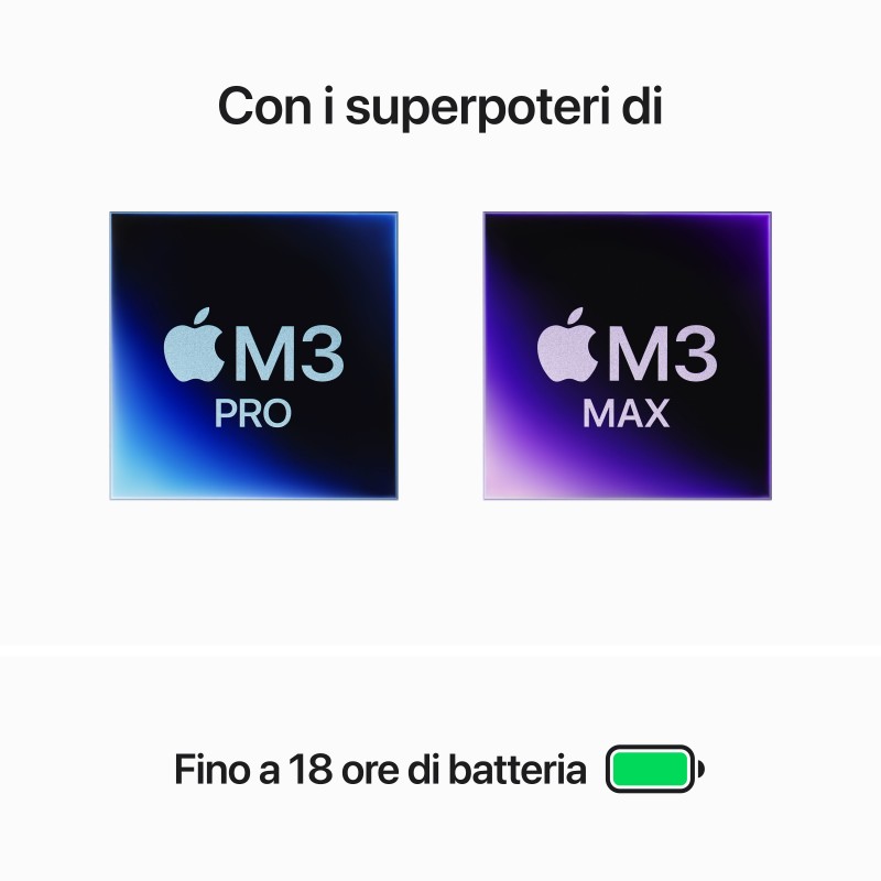 Apple MacBook Pro Ordinateur portable 36,1 cm (14.2") Apple M M3 Pro 18 Go 1 To SSD Wi-Fi 6E (802.11ax) macOS Sonoma Noir