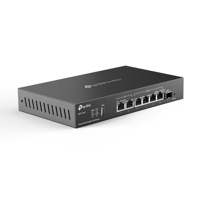 TP-Link ER707-M2 Kabelrouter 2.5 Gigabit Ethernet, Schnelles Ethernet, Gigabit Ethernet Schwarz