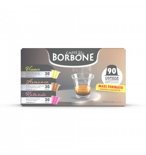 Caffè Borbone REBMIX90PZ capsule et dosette de café Capsule de café 90 pièce(s)