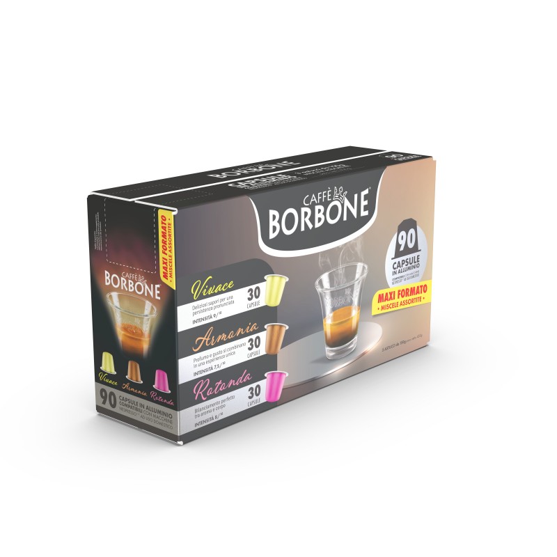 Caffè Borbone REBMIX90PZ capsule et dosette de café Capsule de café 90 pièce(s)