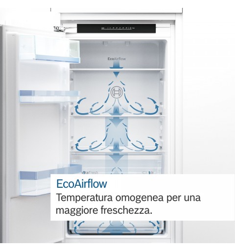 Bosch Serie 2 KIN86NSE0 frigorifero con congelatore Da incasso 260 L E Bianco