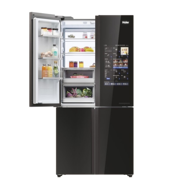 Haier Cube 90 Serie 9 HCW9919FSGB side-by-side refrigerator Freestanding 586 L F Black