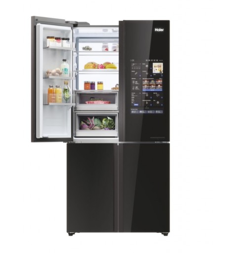 Haier Cube 90 Serie 9 HCW9919FSGB frigo américain Pose libre 586 L F Noir