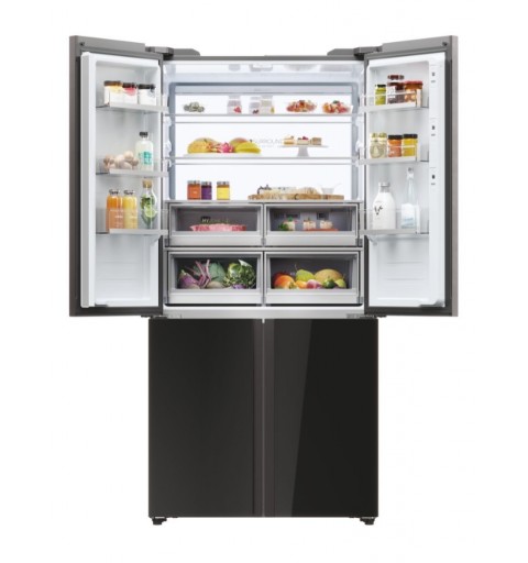 Haier Cube 90 Serie 9 HCW9919FSGB side-by-side refrigerator Freestanding 586 L F Black